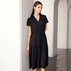 【V领真丝拼接褶皱裙】24年春夏女士新品桑蚕丝连衣裙时尚拼接真丝裙子 商品缩略图3