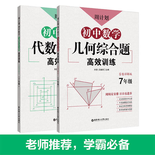 周计划：小学语文基础知识+阅读强化训练 2册 数学计算应用题 2册 初中数学 3册 商品图3