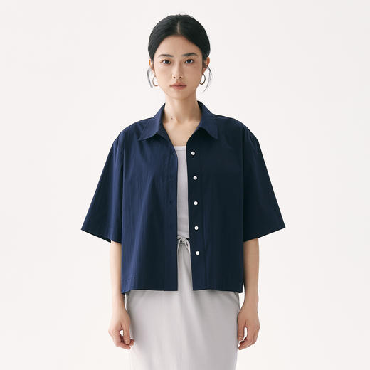 零意义 meanil  女士小翻领纹理衬衫 商品图7