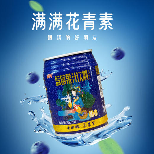 【蓝笑】蓝莓果汁250ml*6罐 商品图3