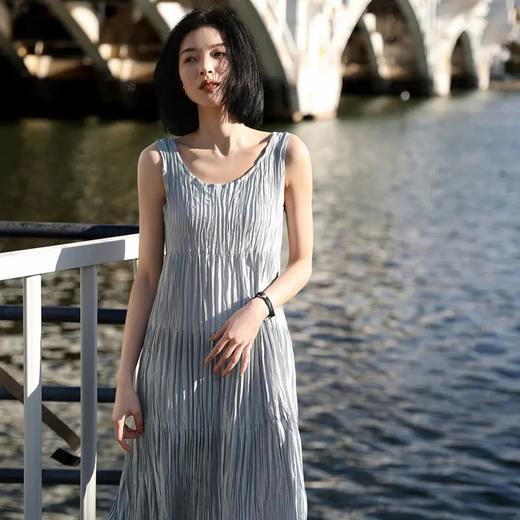 褶皱背心连衣裙，显高显瘦，优雅浪漫【G】 商品图2