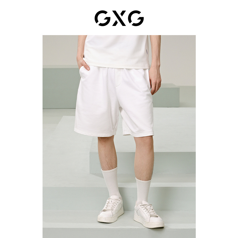 GXG黑色针织短裤G24X222022