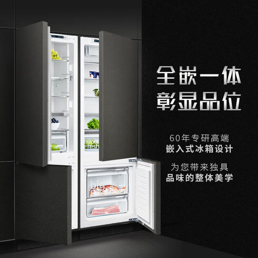 西门子(SIEMENS)德国原装进口269L两门全嵌入式冰箱 面板可定制 KI87SAF32C*2台组合 商品图0