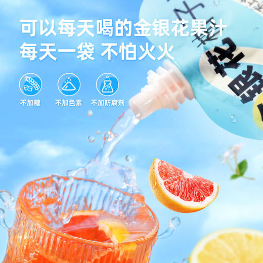 金豆芽 金银花柚子汁 100ml 商品图1