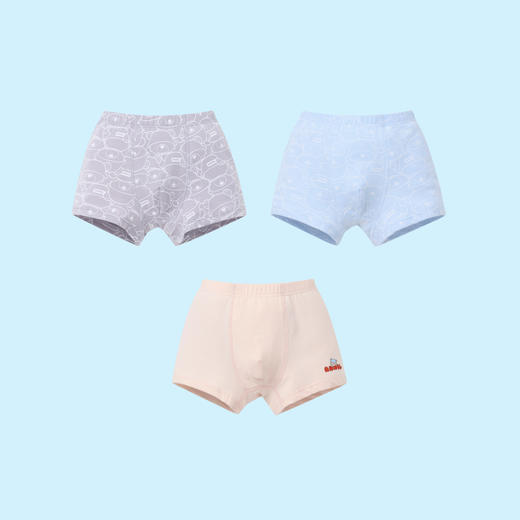 【7A抗菌棉】男童平角内裤三件装新款安奈儿童装实体店同款JB437548 商品图4