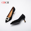 CHCH平衡鞋专柜同款时尚优雅气质款水钻方扣高跟鞋女鞋CN1B5432 商品缩略图0