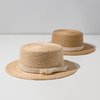 CP106疯帽子法式简约小清新蝴蝶结礼帽透气遮阳拉菲草海边出游帽子女 商品缩略图0