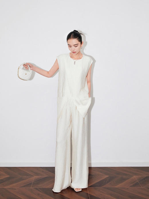 【E】层次无袖设计感休闲套装-A01VT159 商品图6