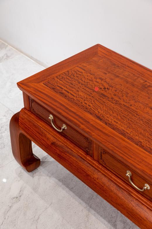 红桥红  家具严选  缅甸花梨（大果紫檀）【216弯腿 五抽屉 电视柜】 商品图2