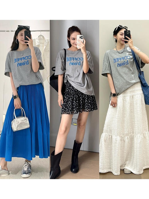 🎈【全国包邮】万针刺绣浮雕立体字母T恤：✅客供定制纯棉面料 亲肤舒适 吸湿透气！💥 商品图0