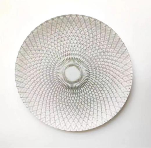 🍹【慕系MUXI欧式雀尾纹水晶盘】🔥1、无铅水晶玻璃材质，通透仙气，自带高级感🌈  商品图2