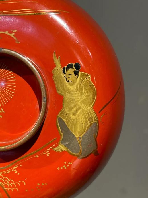 朱红大漆金绘盖碗六件套组，顺丰包邮 商品图12