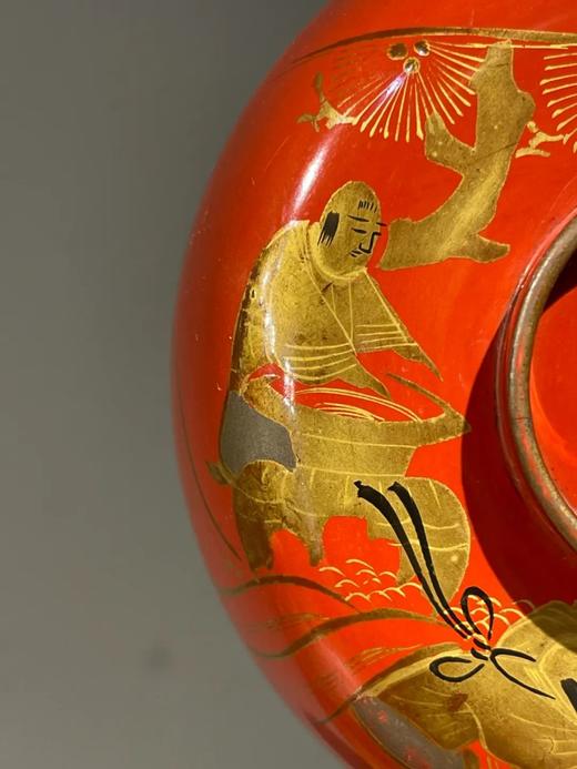 朱红大漆金绘盖碗六件套组，顺丰包邮 商品图10