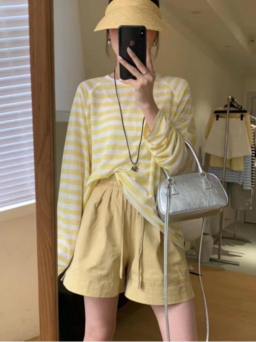 🌻【温柔显白耐年龄】天丝棉条纹防晒罩衫：✅认准面料！清涼透气、吸湿排汗、亲肤舒适❗❗❗ 商品图4