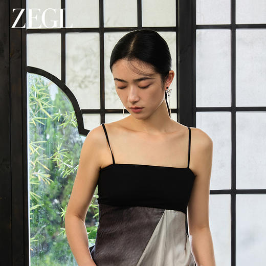 ZEGL设计师款东方花影系列蝴蝶流苏耳环女新中式耳饰气质大气耳钉 商品图4