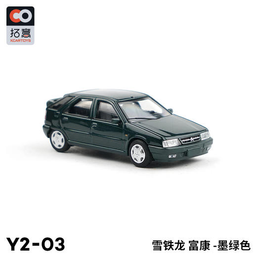 拓意合金车Y2-03雪铁龙富康墨绿色 商品图4