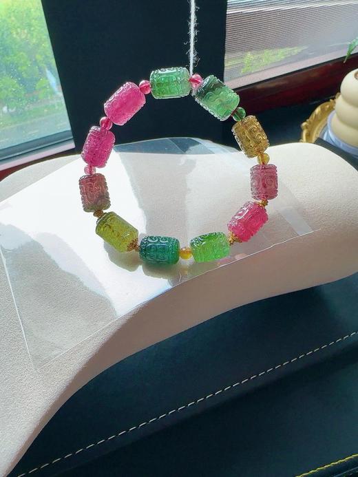 33g 雕刻碧玺手链 商品图0