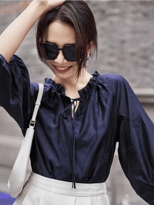 【E】进口天丝面料刺绣衬衫-A022350 商品图2