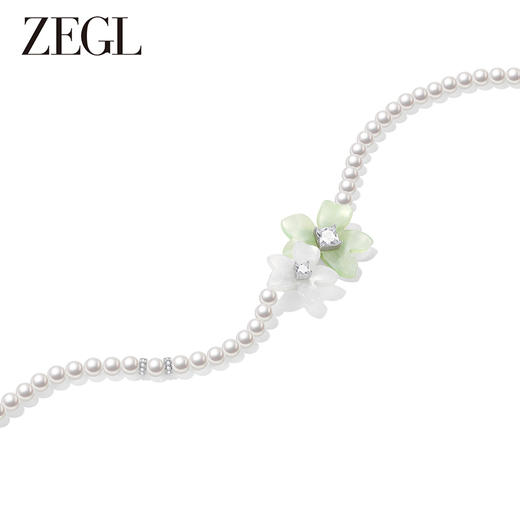 ZEGL设计师花漫迹系列串珠颈链项链女款2024新款轻奢小众夏天配饰 商品图2