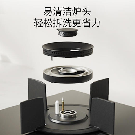 博世（BOSCH）嵌入式天然气燃气灶 家用双灶5.0kW大火力猛火灶具 意外熄火保护 一级能效 黑晶面板 PJD82F31MP 商品图3