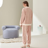 芬腾女士睡衣秋冬法兰绒加厚套装加绒珊瑚绒保暖加大码家居服冬季 商品缩略图3