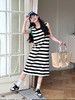 【YW】无忧购“一起玩亲子装”夏季撞色袖条纹T恤中长裙L24X51（截单后7天发货)25年清仓捡漏 商品缩略图3