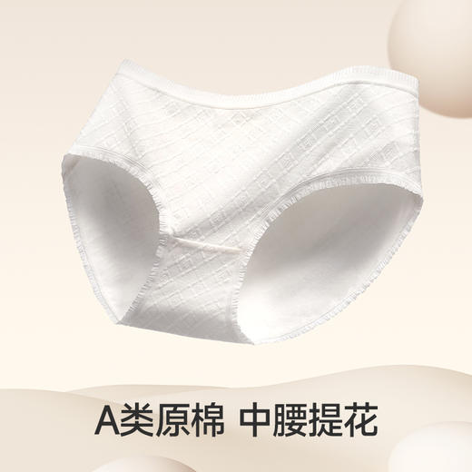 芬腾女士内裤中腰提臀棉质抗菌内档三角裤少女舒适透气大码短裤头 商品图0