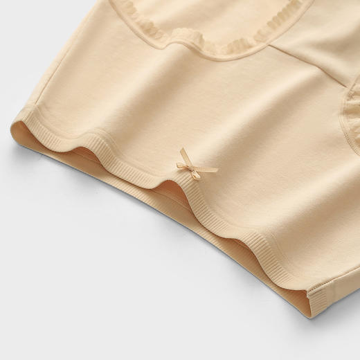 芬腾内裤舒适透气短裤棉质内档夏薄款裤衩中腰纯色少女生三角裤头 商品图2