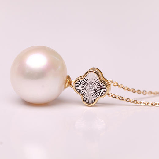美裕 金18K淡水珍珠链牌11-12mm 108308W 商品图4