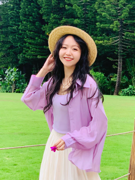 【百图lulu定制】【天丝防晒衬衫】  天丝防晒长袖衬衫 商品图9