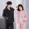 芬腾 男女睡衣秋冬款珊瑚绒加厚加绒保暖法兰绒情侣家居服套装 商品缩略图3