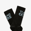 GCDS 男女通用字母徽标袜子 黑色 A1OU3800KD399 商品缩略图2