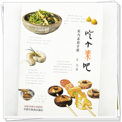 吃个素吧: 笨鸟素食手账 笨鸟 著 中国中医药出版社 家庭厨房食谱 书籍 商品图3
