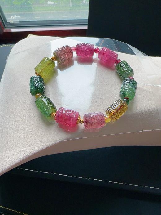 33g 雕刻碧玺手链 商品图4