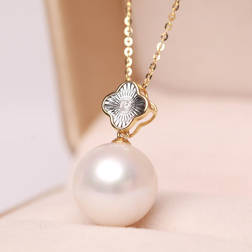 美裕 金18K淡水珍珠链牌11-12mm 108308W 商品图2