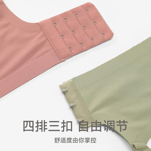 芬腾防下垂内衣女聚拢上托薄杯收副乳胸罩无钢圈透气舒适无痕文胸 商品图4