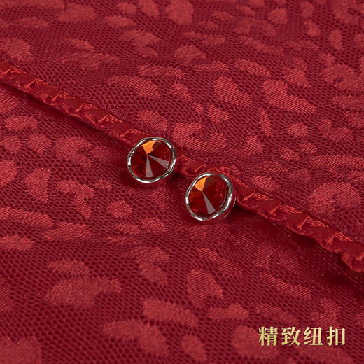 天福-梅花纹枣红-女现代装 商品图5