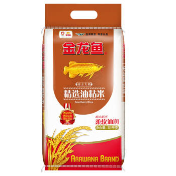 金龙鱼 南方大米 精选油粘米 煲仔饭米 籼米30斤 商品图0
