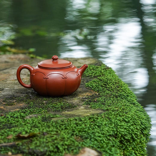 龙德堂陶艺 汤宣武制《亨通如意》原矿大红袍 210cc 库存请咨询客服 商品图3