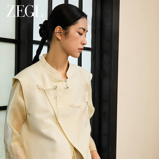 ZEGL设计师风影声声旗袍压襟挂饰新中式人造珍珠国风汉服配饰挂件 商品图3