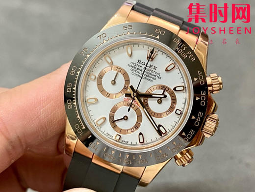 ROLEX劳力士 宇宙计型迪通拿系列 玫金白盘 男士腕表 商品图2