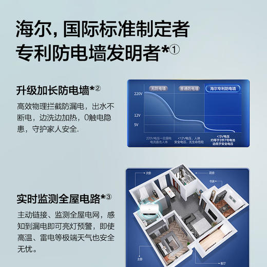 海尔（Haier）100升电热水器 家用储水式3300W变频节能一级能效金刚三层胆厨房卫生间洗澡用水上门安装GRC 商品图7