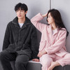 芬腾 男女睡衣秋冬款珊瑚绒加厚加绒保暖法兰绒情侣家居服套装 商品缩略图2