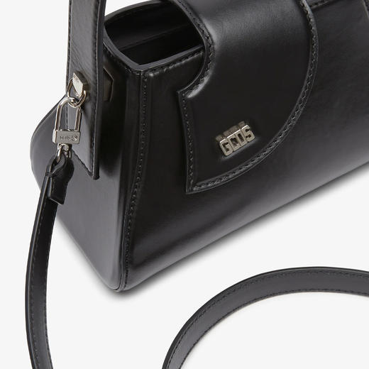 GCDS 女士 COMMA 皮革小号手提包 黑色 A1OW5011AA799 商品图2