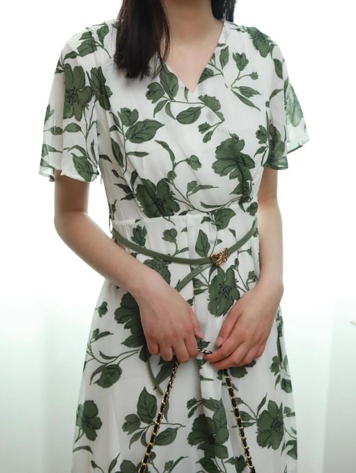 LPIUTY品牌直发⚠️贵妇团⚠️仲夏之夜⚠️Gucc*i同款稀缺面料⚠️手工金属蝴蝶腰带️！意大利纯手工定制⚠️法式优雅印花连衣裙 C148160 商品图1