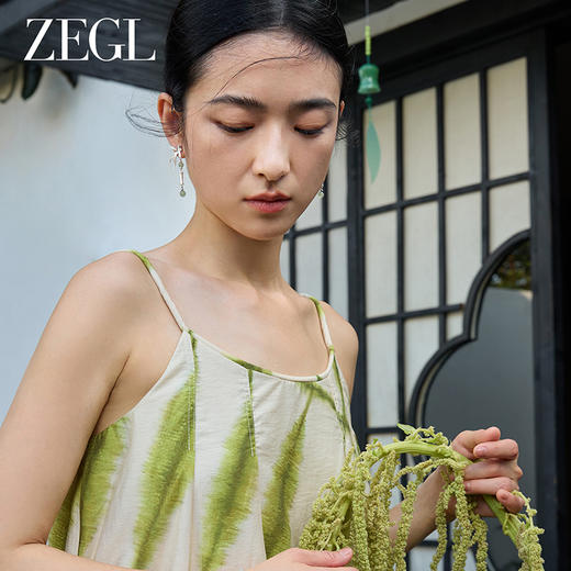 ZEGL设计师款风影声声系列新中式耳环女轻奢大气琉璃耳钉独特耳饰 商品图6