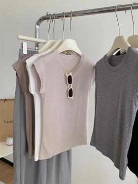 【品牌直发】无袖正肩T恤背心