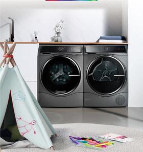 博世（BOSCH）新6系净御活氧洗烘套装10+10KG活氧空气洗除皱祛味热泵低温烘冷凝器自清洁 WGC554C10W+WQC355D10W