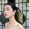 ZEGL设计师风影声声扇子u型发簪新中式古风女高级感人造珍珠头饰 商品缩略图2