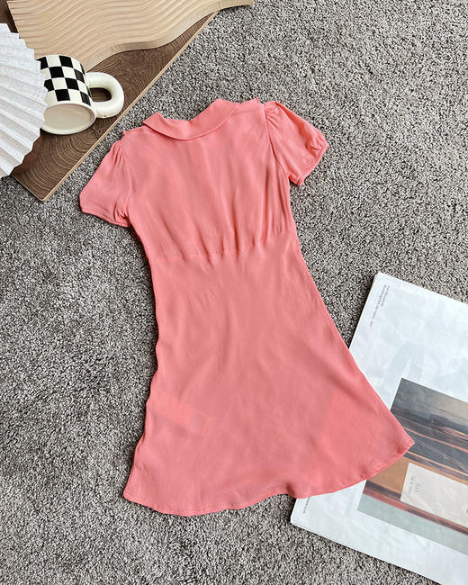 现货 THS 7.3-尾货童装-不退换 21度家 木耳边翻领连衣裙 CL037 商品图1